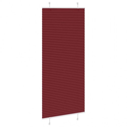 Plisségardin - bordeauxrød 90×200 cm, stofbredde 89,4 cm, polyester