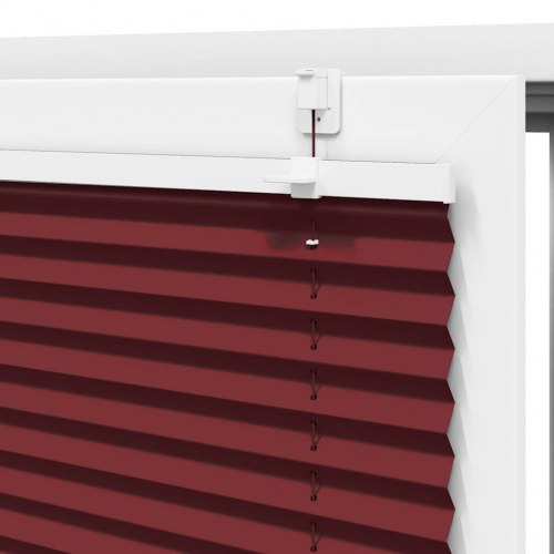 Plisségardin - bordeauxrød 90×200 cm, stofbredde 89,4 cm, polyester