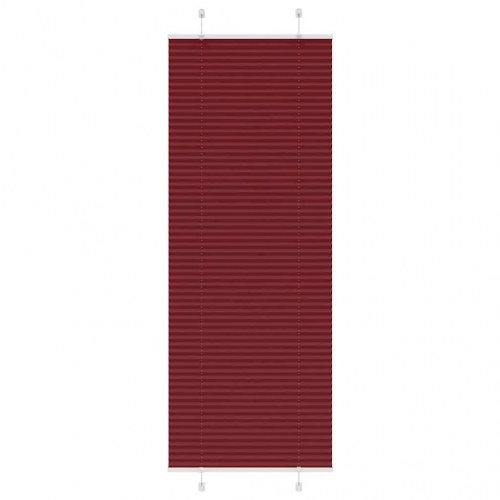 Plisségardin bordeauxrød 75×200 cm - stofbredde 74,4 cm, polyester