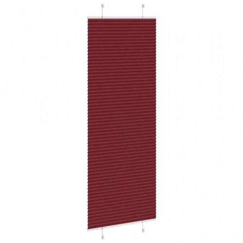 Plisségardin bordeauxrød 75×200 cm - stofbredde 74,4 cm, polyester