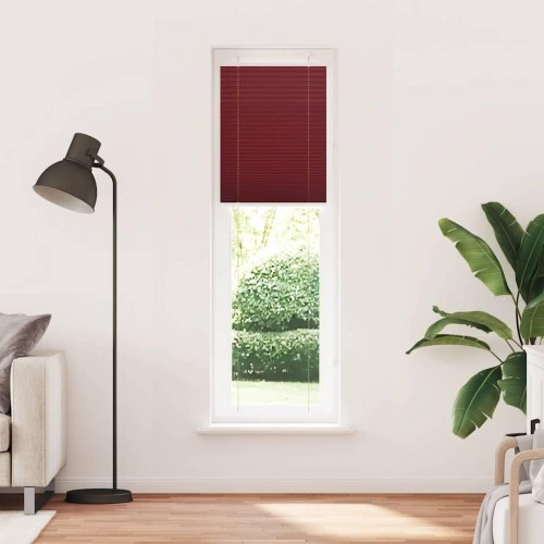 Plisségardin - bordeauxrød 65×200 cm, stofbredde 64,4 cm, polyester