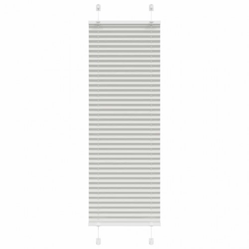 Plisségardin lysegrå 45×100 cm - stofbredde 44,4 cm, polyester