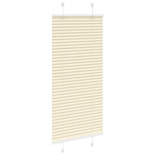 Plisségardin - creme, 60×150 cm (stofbredde 59,4 cm), polyester