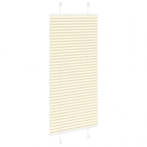 Plisségardin - creme, 60×150 cm (stofbredde 59,4 cm), polyester