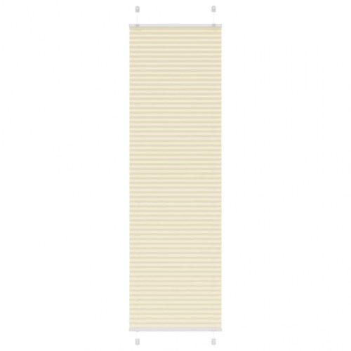 Plisségardin - creme, 65×200 cm (stofbredde 64,4 cm) i polyester