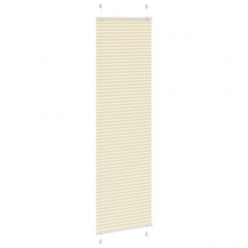 Plisségardin - creme, 65×200 cm (stofbredde 64,4 cm) i polyester