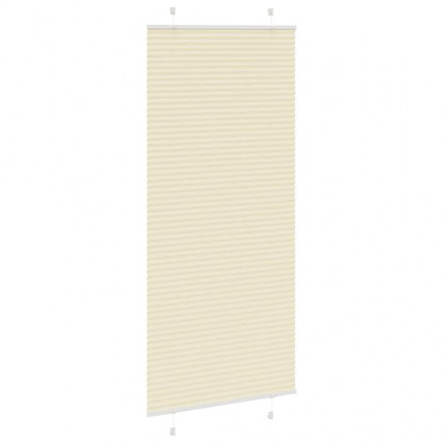 Plisségardin - creme, 85×200 cm, polyester