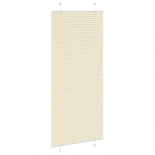 Plisségardin - creme, 85×200 cm, polyester