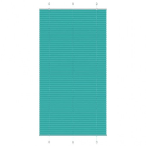 Plisségardin - benzingrøn 105 × 200 cm, stofbredde 104,4 cm, polyester