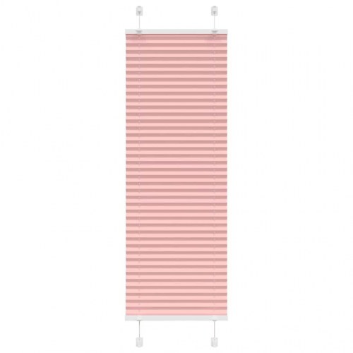Plisségardin - lyserød 40×150 cm, stofbredde 39,4 cm, polyester