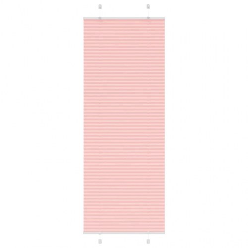 Plisségardin - lyserød 75×200 cm, stofbredde 74,4 cm, polyester