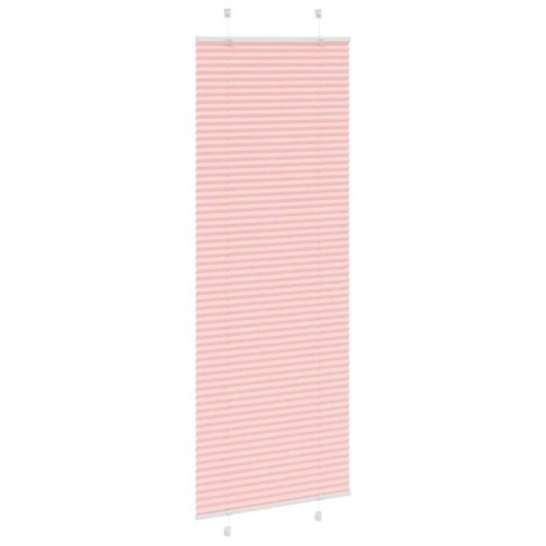 Plisségardin - lyserød 75×200 cm, stofbredde 74,4 cm, polyester