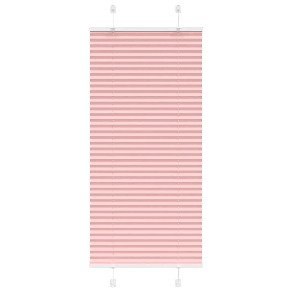 Plisségardin Lyserød 65x150 cm Stofbredde 64,4 cm Polyester