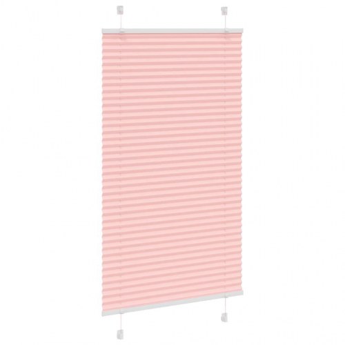 Plisségardin lyserød 80×100 cm - stofbredde 79,4 cm, polyester