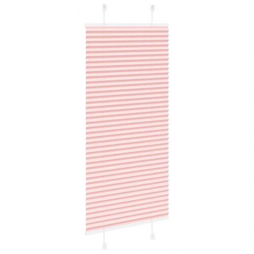 Plisségardin - lyserød 55×100 cm, stofbredde 54,4 cm, polyester