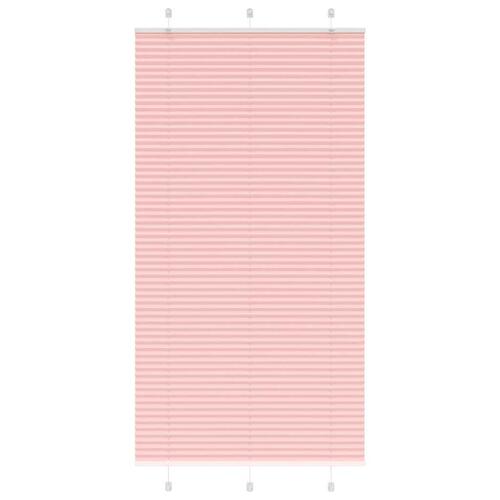 Plisségardin Lyserød 110x200 cm Stofbredde 109,4 cm Polyester