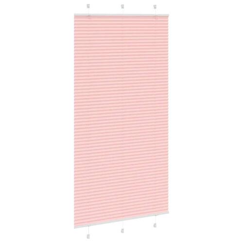 Plisségardin Lyserød 110x200 cm Stofbredde 109,4 cm Polyester