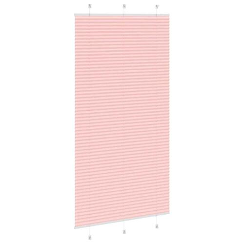 Plisségardin Lyserød 110x200 cm Stofbredde 109,4 cm Polyester