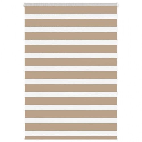 Zebragardin sandbrun 105×150 cm - stofbredde 100,9 cm, polyester