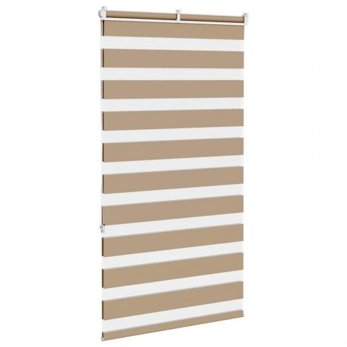 Zebragardin sandbrun 80×150 cm - stofbredde 75,9 cm, polyester