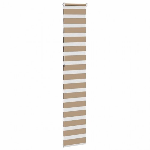 Zebragardin sandbrun 45×230 cm - stofbredde 40,9 cm, polyester