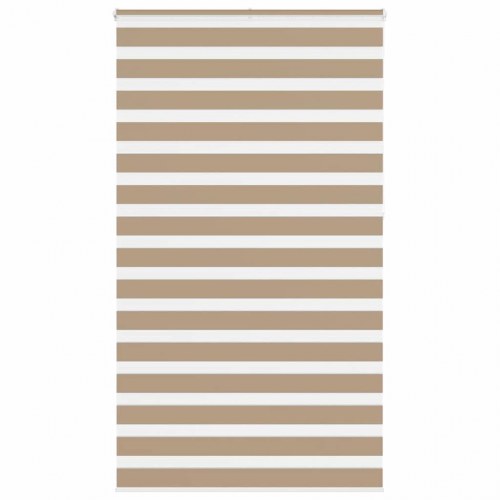 Zebragardin - sandbrun 130×230 cm, stofbredde 125,9 cm, polyester