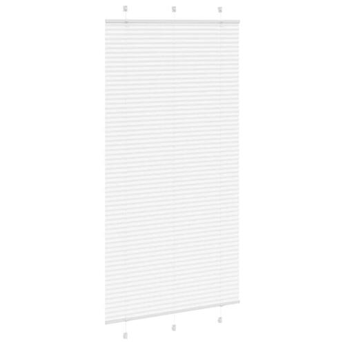 Plisségardin Hvid 105x200 cm Stofbredde 104,4 cm Polyester
