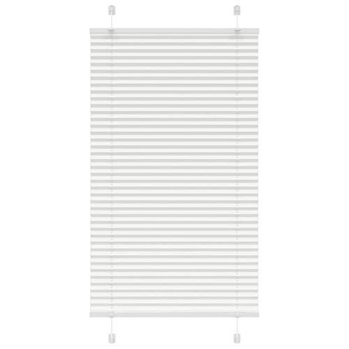 Plisségardin Hvid 70x100 cm Stofbredde 69,4 cm Polyester