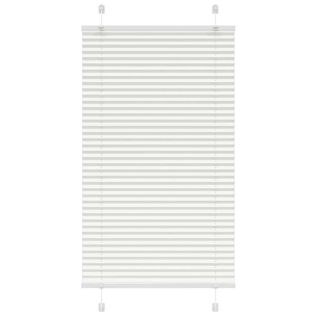 Plisségardin Hvid 70x100 cm Stofbredde 69,4 cm Polyester