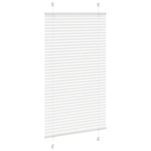 Plisségardin Hvid 70x100 cm Stofbredde 69,4 cm Polyester