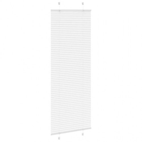 Plisségardin - hvid 80×200 cm, stofbredde 79,4 cm, polyester