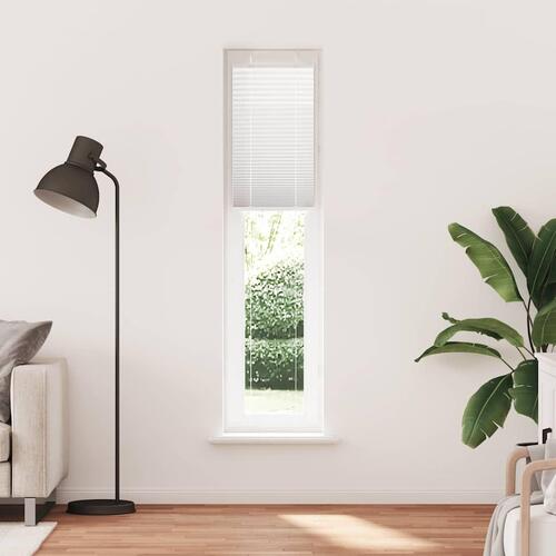Plisségardin Hvid 40x200 cm Stofbredde 39,4 cm Polyester