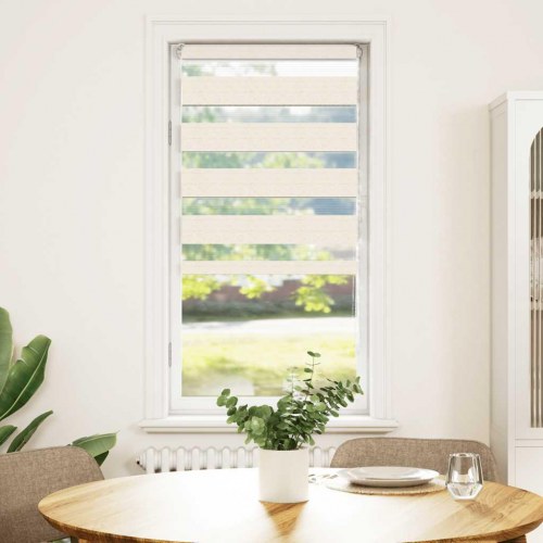 Zebragardin - marmorbeige 65×100 cm, stofbredde 60,9 cm, polyester