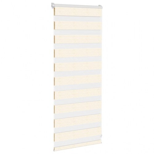 Zebragardin - marmorbeige 65×100 cm, stofbredde 60,9 cm, polyester