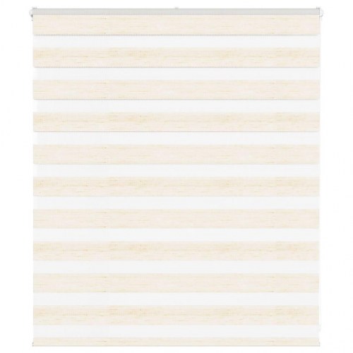 Zebragardin - marmorbeige 135×100 cm, stofbredde 130,9 cm, polyester