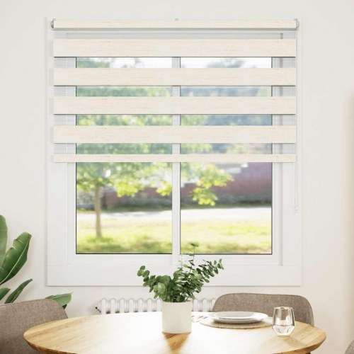 Zebragardin - marmorbeige 135×100 cm, stofbredde 130,9 cm, polyester