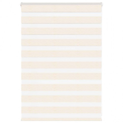 Zebragardin - marmorbeige 105×100 cm, stofbredde 100,9 cm, polyester