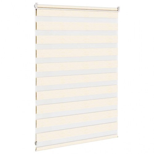 Zebragardin - marmorbeige 95×100 cm, stofbredde 90,9 cm, polyester