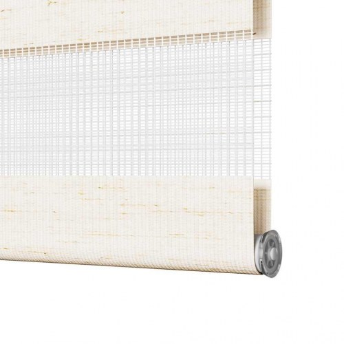Zebragardin - marmorbeige 95×100 cm, stofbredde 90,9 cm, polyester
