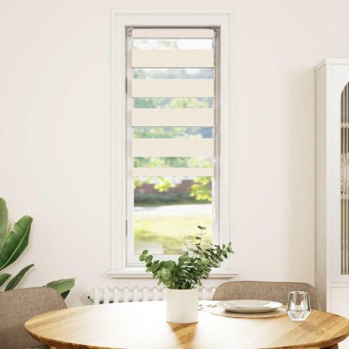 Zebragardin marmorbeige 40×150 cm - stofbredde 35,9 cm, polyester
