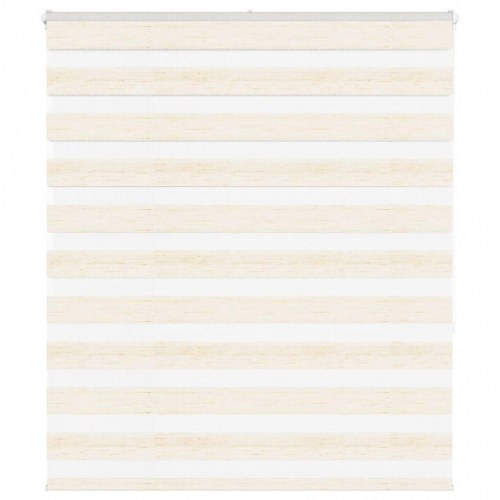Zebragardin - marmorbeige 135×150 cm, stofbredde 130,9 cm, polyester