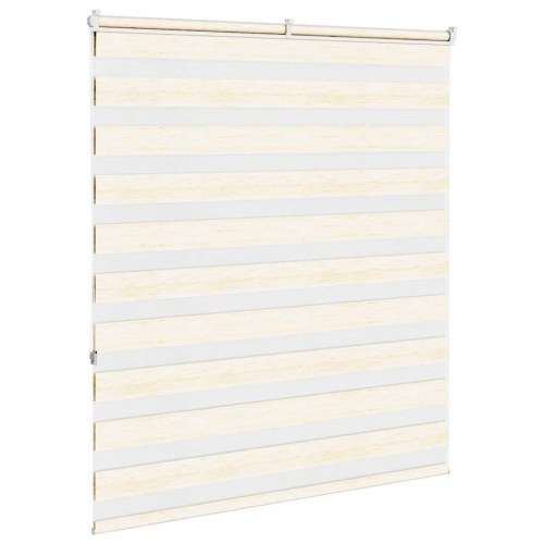 Zebragardin - marmorbeige 135×150 cm, stofbredde 130,9 cm, polyester