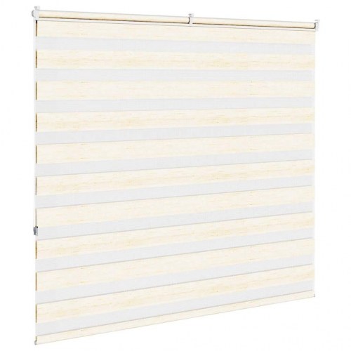 Zebragardin marmorbeige 165×150 cm - stofbredde 160,9 cm, polyester