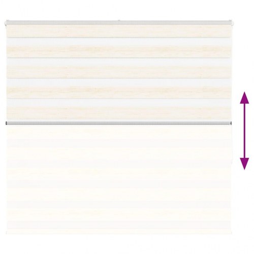 Zebragardin marmorbeige 165×150 cm - stofbredde 160,9 cm, polyester