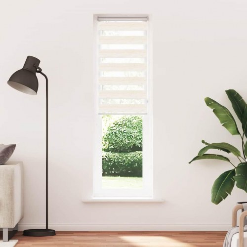 Zebragardin - marmorbeige 65×200 cm, stofbredde 60,9 cm, polyester