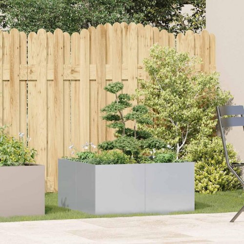 Plantekasse 80 × 80 × 40 cm - galvaniseret stål højbed