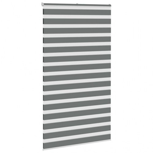Zebragardin mørkegrå 125×200 cm - stofbredde 120,9 cm, polyester