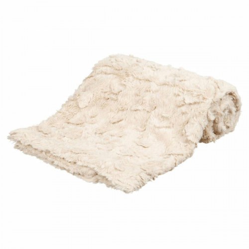 Hundetæppe Trixie Cosy - beige plys, 100 × 70 cm