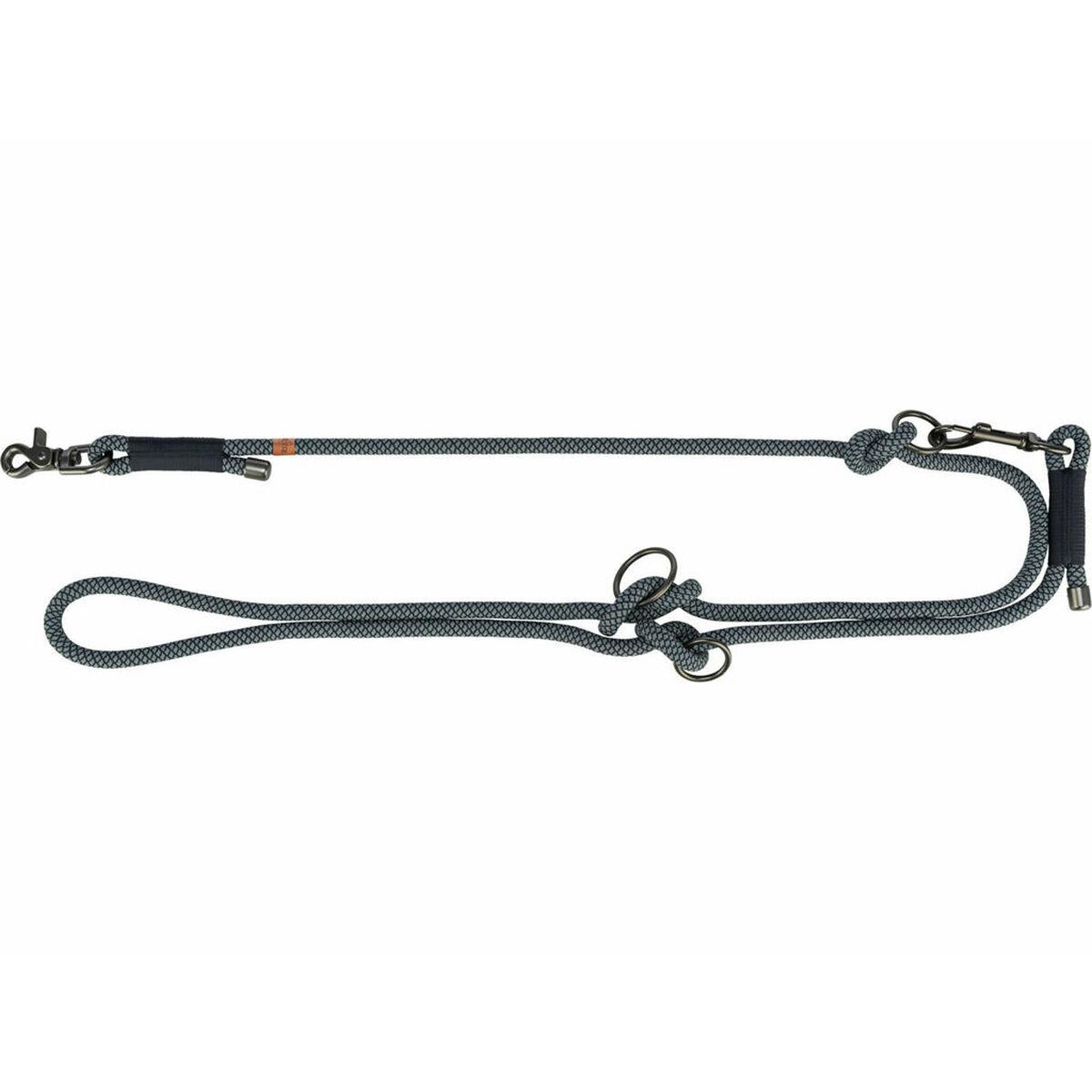 Hundesnor justerbar Trixie Soft Rope - sort/grå, 2 m, Ø 10 mm