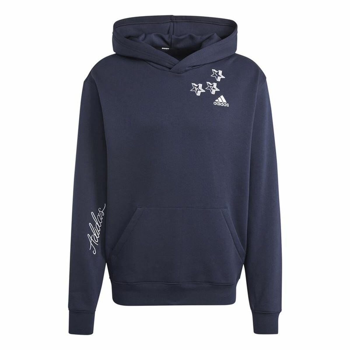 Hættetrøje Til Mænd Adidas Blå Marineblå